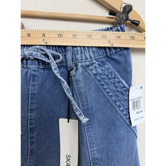 NWT Madden Girl Skater Jeans Sz M Baggy Elastic Drawstring Waist Streetwear - Picture 11 of 13